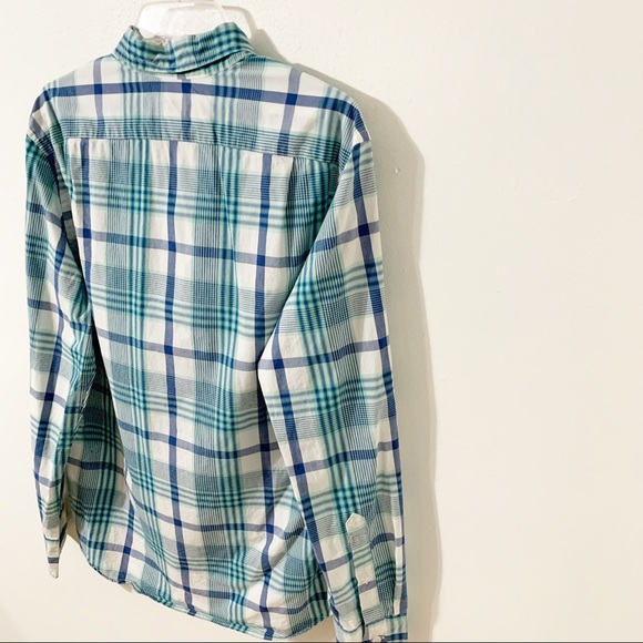 J. Crew Factory Slim Untucked Flex Wash Plaid Long Sleeve Button Down Shirt - Picture 4 of 7